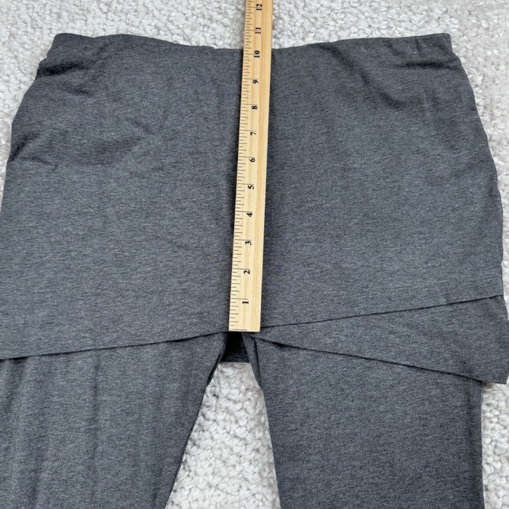 Cabi M'Leggings Crossover Skirt Leggings Heather Gray Size Small Style 5318